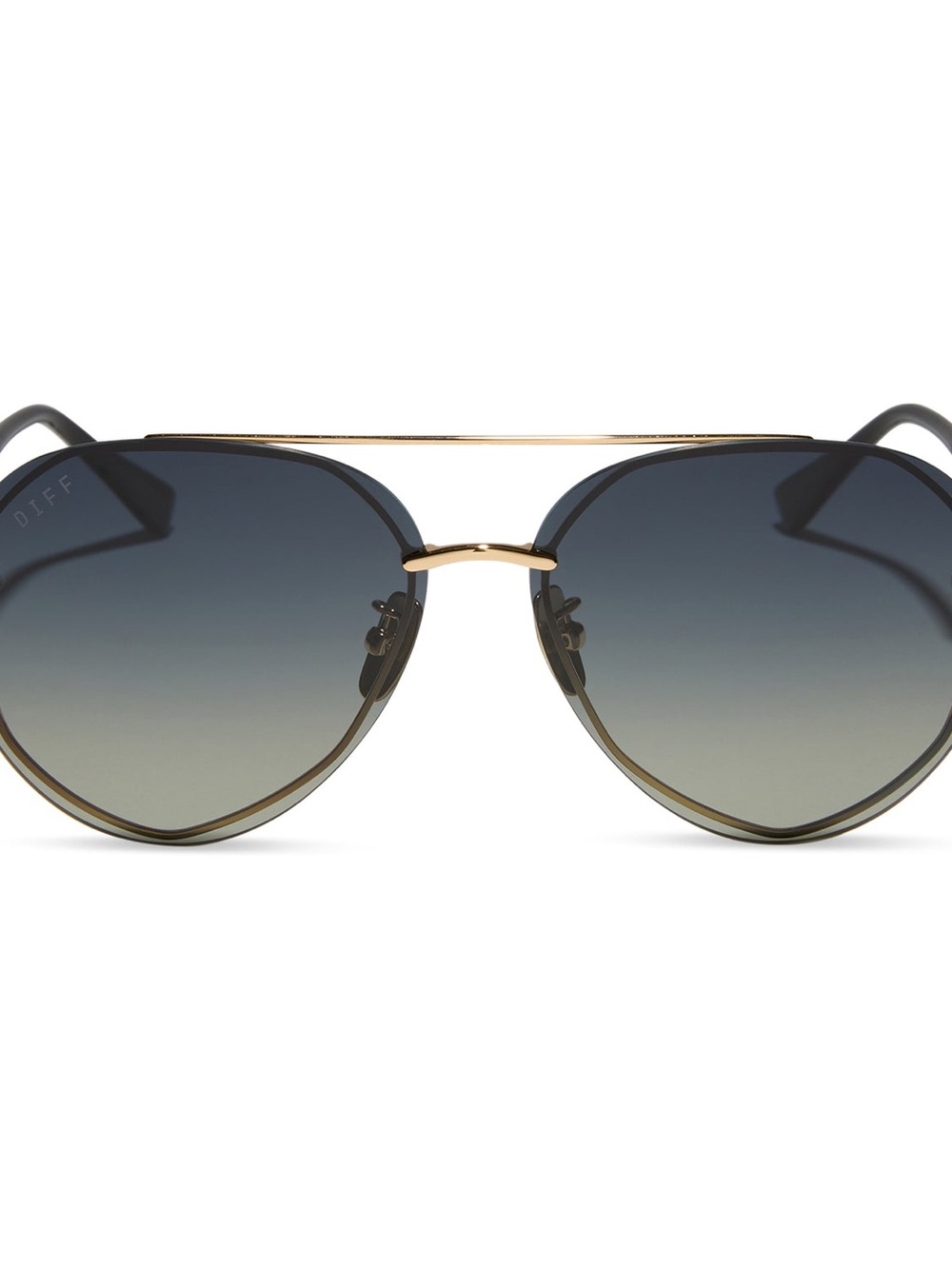 DIFF Eyewear Lenox oversized aviator sunglasses new w/o case
